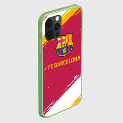 Чехол для iPhone 12 Pro Max Barcelona Краска, цвет: 3D-салатовый — фото 2