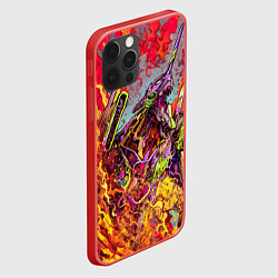 Чехол для iPhone 12 Pro Max Евангелион красочный, цвет: 3D-красный — фото 2