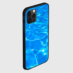 Чехол для iPhone 12 Pro Max Абстрактные волны бассейна - текстура, цвет: 3D-черный — фото 2