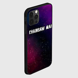 Чехол для iPhone 12 Pro Max Chainsaw Man gradient space, цвет: 3D-черный — фото 2