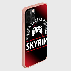 Чехол для iPhone 12 Pro Max Skyrim пришел, увидел, победил, цвет: 3D-светло-розовый — фото 2