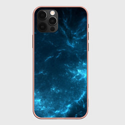 Чехол для iPhone 12 Pro Max Blue stars, цвет: 3D-светло-розовый