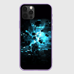 Чехол для iPhone 12 Pro Max Прорыв - абстрактные кубы, цвет: 3D-сиреневый