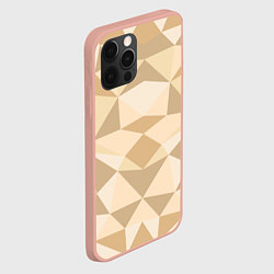 Чехол для iPhone 12 Pro Max Плитка геометрическая мозаика, цвет: 3D-светло-розовый — фото 2