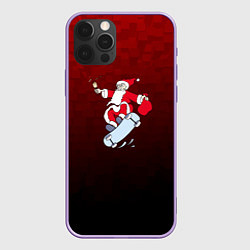 Чехол для iPhone 12 Pro Max Новогодний подарок от Санты, цвет: 3D-сиреневый
