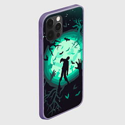Чехол для iPhone 12 Pro Max Хэллоуин - Гуляющие мертвецы, цвет: 3D-серый — фото 2