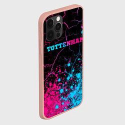 Чехол для iPhone 12 Pro Max Tottenham - neon gradient: символ сверху, цвет: 3D-светло-розовый — фото 2