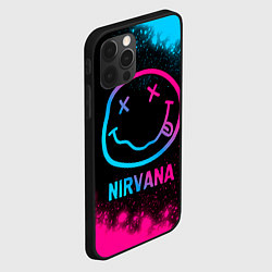 Чехол для iPhone 12 Pro Max Nirvana - neon gradient, цвет: 3D-черный — фото 2