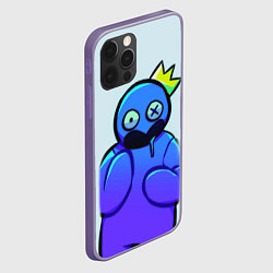 Чехол для iPhone 12 Pro Max Blue Rainbow Friends, цвет: 3D-серый — фото 2