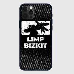 Чехол для iPhone 12 Pro Max Limp Bizkit с потертостями на темном фоне, цвет: 3D-черный