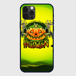Чехол для iPhone 12 Pro Max Тыква - зомби хэллоуин, цвет: 3D-черный