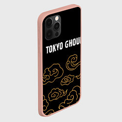 Чехол для iPhone 12 Pro Max Tokyo Ghoul anime clouds, цвет: 3D-светло-розовый — фото 2