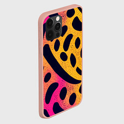 Чехол для iPhone 12 Pro Max Яркие пятнистые узоры, цвет: 3D-светло-розовый — фото 2