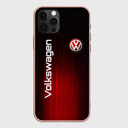 Чехол для iPhone 12 Pro Max Volkswagen art, цвет: 3D-светло-розовый