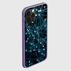 Чехол для iPhone 12 Pro Max Молекулы, цвет: 3D-серый — фото 2