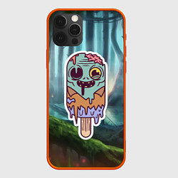 Чехол для iPhone 12 Pro Max Зомби - мороженое, цвет: 3D-красный