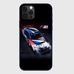 Чехол для iPhone 12 Pro Max BMW M4 GT4 - M Performance - Motorsport, цвет: 3D-черный