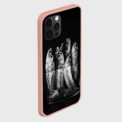 Чехол для iPhone 12 Pro Max Рыбы в стакане, цвет: 3D-светло-розовый — фото 2