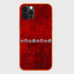 Чехол для iPhone 12 Pro Max Красный градиент, цвет: 3D-красный