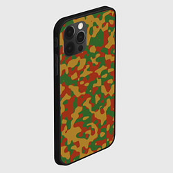 Чехол для iPhone 12 Pro Max Камуфляж WW2 German, цвет: 3D-черный — фото 2