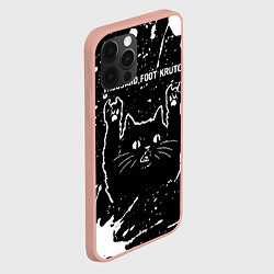 Чехол для iPhone 12 Pro Max Группа Thousand Foot Krutch и рок кот, цвет: 3D-светло-розовый — фото 2
