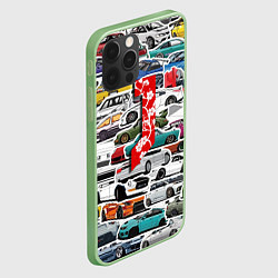 Чехол для iPhone 12 Pro Max JDM автомобили 90х, цвет: 3D-салатовый — фото 2