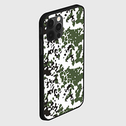Чехол для iPhone 12 Pro Max Камуфляж M-84 Snow, цвет: 3D-черный — фото 2