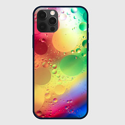 Чехол для iPhone 12 Pro Max Свет и пузыри, цвет: 3D-черный