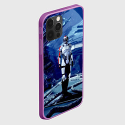 Чехол для iPhone 12 Pro Max Mass Effect 2 - место гибели Нормандии, цвет: 3D-сиреневый — фото 2