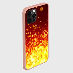 Чехол для iPhone 12 Pro Max Огненные блёстки, цвет: 3D-светло-розовый — фото 2