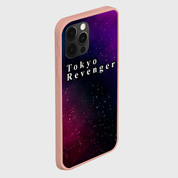 Чехол для iPhone 12 Pro Max Tokyo Revengers gradient space, цвет: 3D-светло-розовый — фото 2