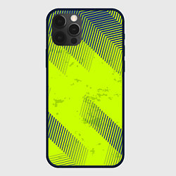 Чехол для iPhone 12 Pro Max Green sport style, цвет: 3D-черный