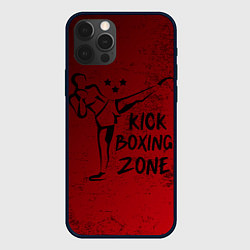 Чехол для iPhone 12 Pro Max Зона Кикбоксинга, цвет: 3D-черный