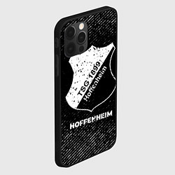 Чехол для iPhone 12 Pro Max Hoffenheim с потертостями на темном фоне, цвет: 3D-черный — фото 2