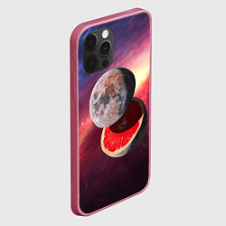 Чехол для iPhone 12 Pro Max Луна-Грейпфрут, цвет: 3D-малиновый — фото 2