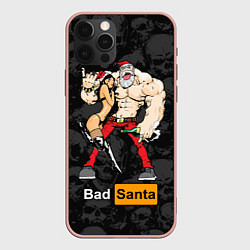 Чехол для iPhone 12 Pro Max Bad Santa and sexy girl, цвет: 3D-светло-розовый