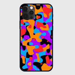 Чехол для iPhone 12 Pro Max Абстракция - благородные цвета, цвет: 3D-черный