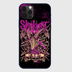 Чехол для iPhone 12 Pro Max Slipknot pink, цвет: 3D-черный