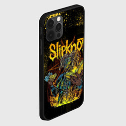 Чехол для iPhone 12 Pro Max Slipknot Yellow Monster, цвет: 3D-черный — фото 2