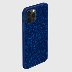 Чехол для iPhone 12 Pro Max Текстура синие хлопья, цвет: 3D-тёмно-синий — фото 2