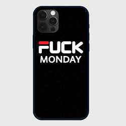 Чехол для iPhone 12 Pro Max Fuck monday - antibrand, fila, цвет: 3D-черный