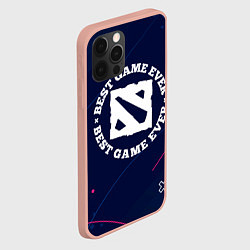 Чехол для iPhone 12 Pro Max Символ Dota и надпись best game ever, цвет: 3D-светло-розовый — фото 2