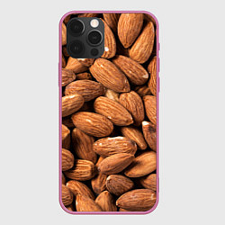 Чехол для iPhone 12 Pro Max Миндальные орешки, цвет: 3D-малиновый