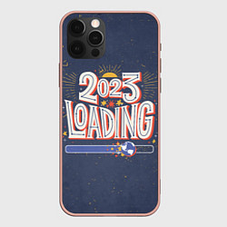 Чехол для iPhone 12 Pro Max 2023 loading, цвет: 3D-светло-розовый