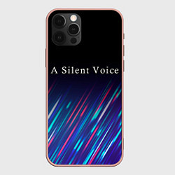 Чехол для iPhone 12 Pro Max A Silent Voice stream, цвет: 3D-светло-розовый