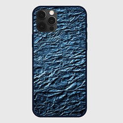 Чехол для iPhone 12 Pro Max Текстура мятой цветной бумаги, цвет: 3D-черный