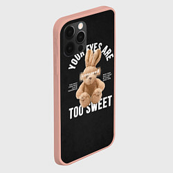 Чехол для iPhone 12 Pro Max Rabbit too sweet, цвет: 3D-светло-розовый — фото 2