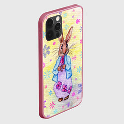 Чехол для iPhone 12 Pro Max Винтажный кролик, цвет: 3D-малиновый — фото 2