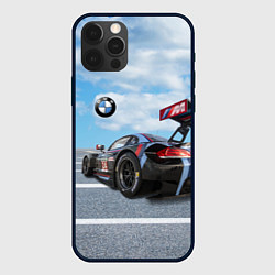 Чехол для iPhone 12 Pro Max BMW racing team - Motorsport - M Performance, цвет: 3D-черный