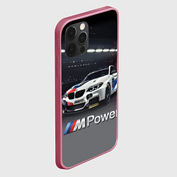 Чехол для iPhone 12 Pro Max BMW M 240 i Racing - Motorsport - M Power, цвет: 3D-малиновый — фото 2